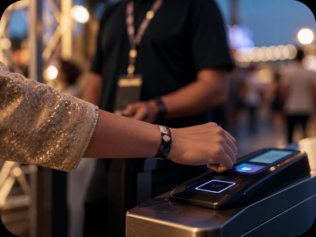 Access wristband check-in